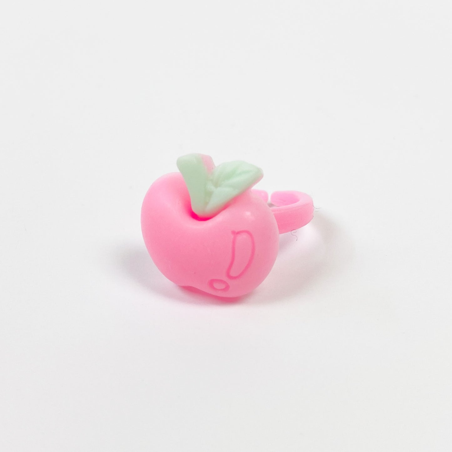 Vintage Retro Adjustable Apple Ring Pink