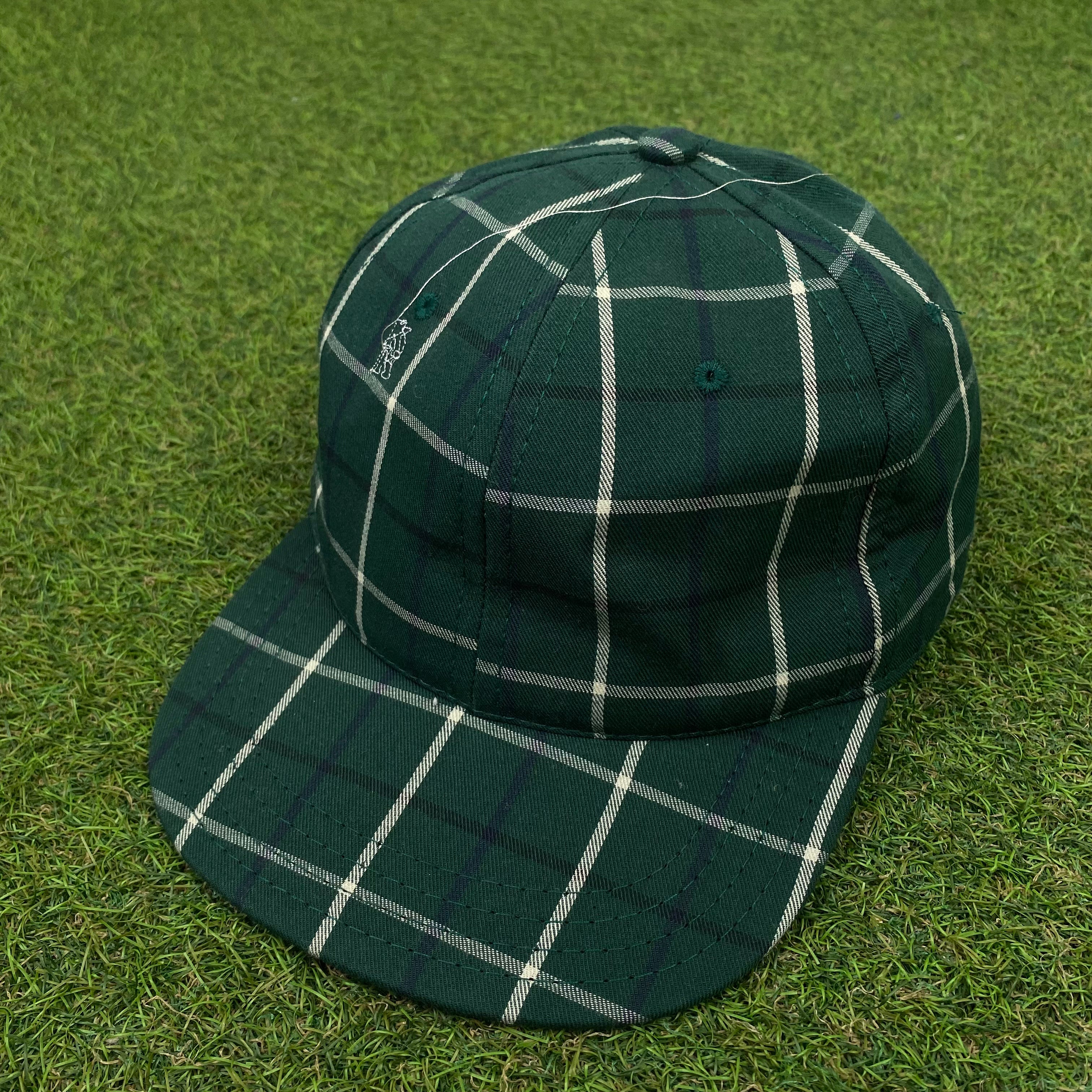 Retro USA Plaid Hat Green