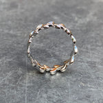 Adjustable Laurel Leaf Ring Silver