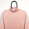 Vintage Nike Mock Neck Sweatshirt Pink Medium