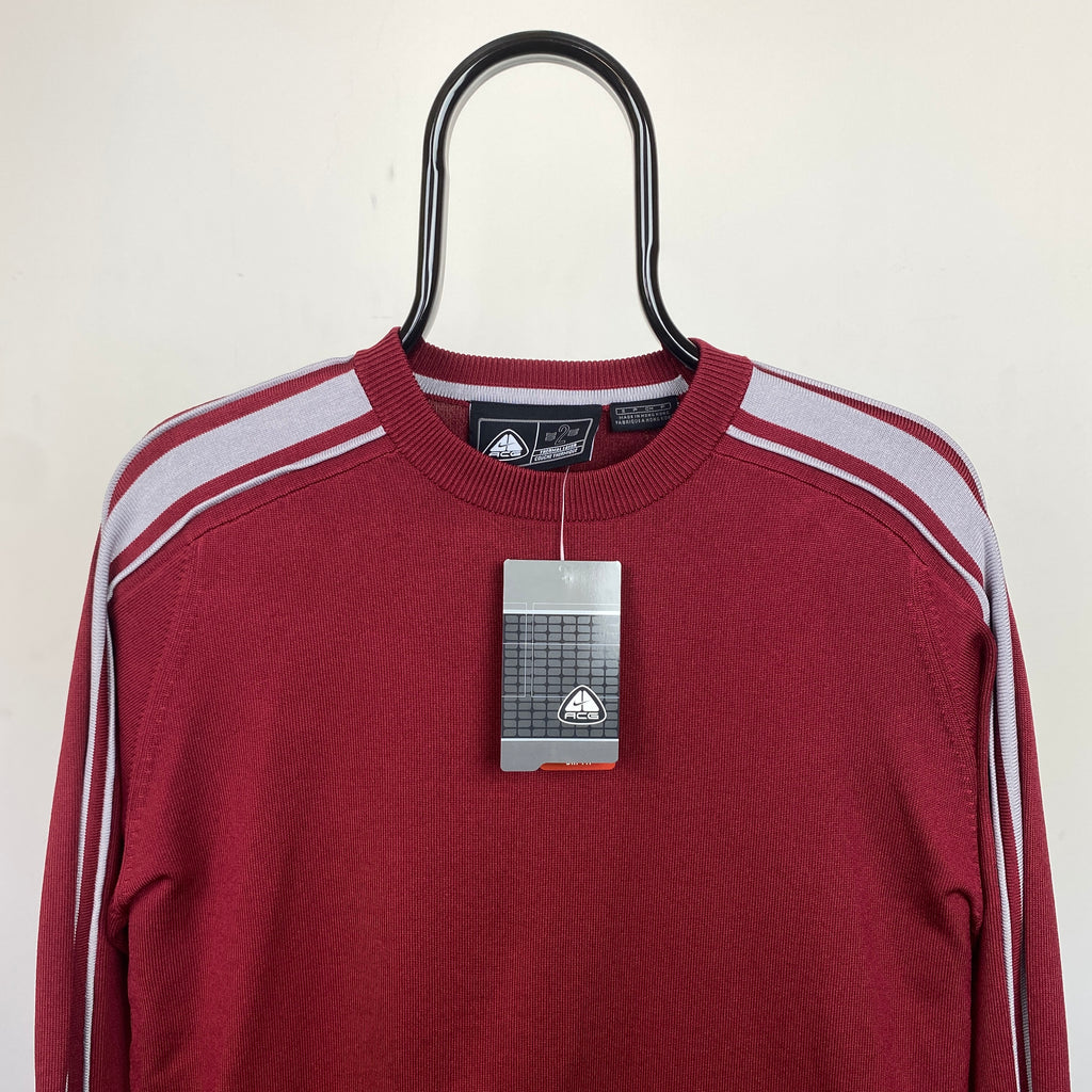 00s Nike ACG Thermal Sweatshirt Red Small