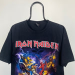 Retro Iron Maiden Band Crop T-Shirt Black XL