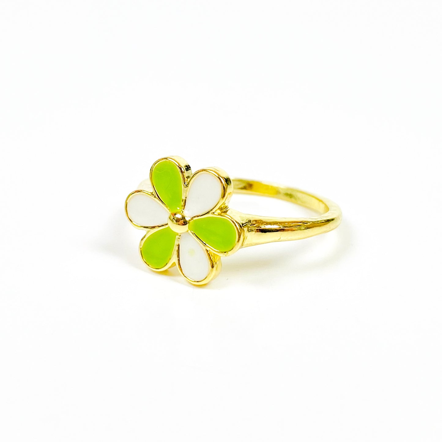 Vintage Flower Signet Ring Gold