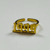 Adjustable 1999 Birth Year Ring Gold
