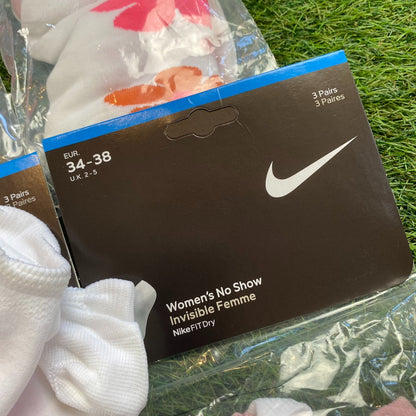 Nike Trainer Socks 3 Pack Pink