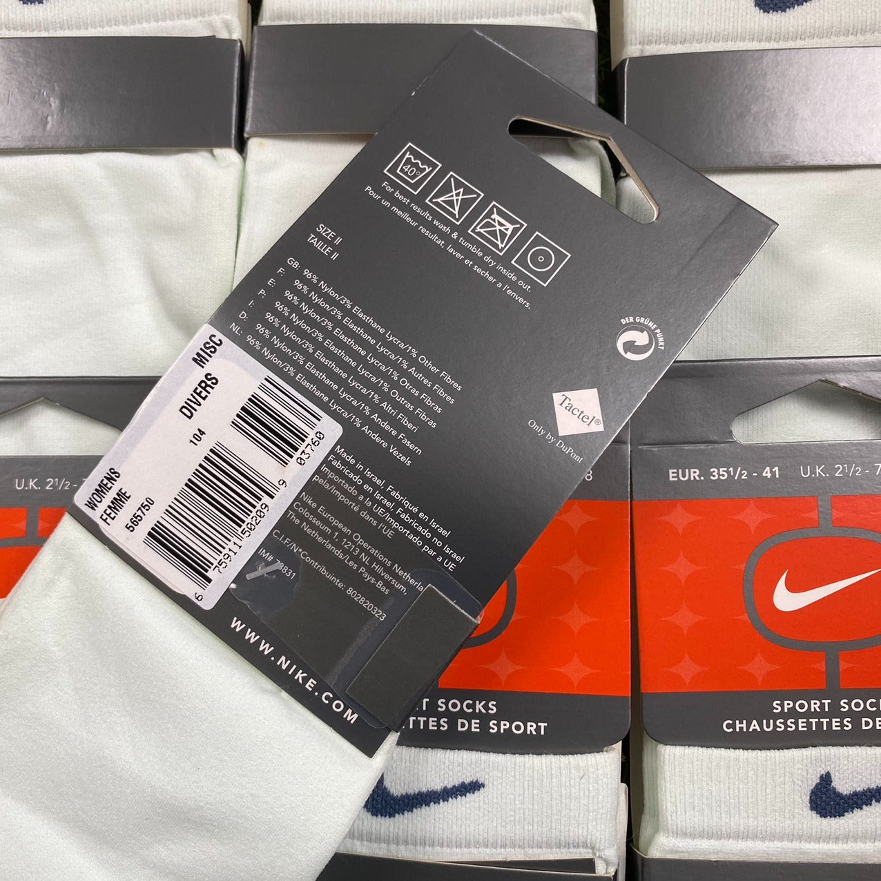 Deadstock Nike Sport Socks Off White